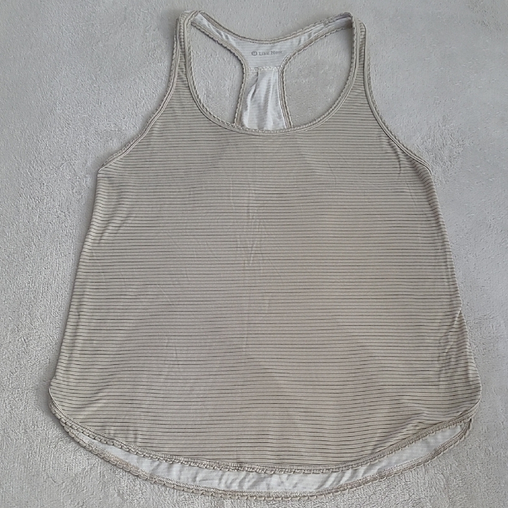 Lululemon Tank Top Womens Stripe Racer back Athletic Yoga Gym Casual S Active